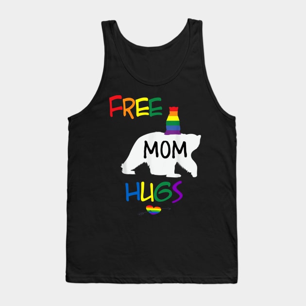 Free Mom Hugs Tank Top by lostbearstudios